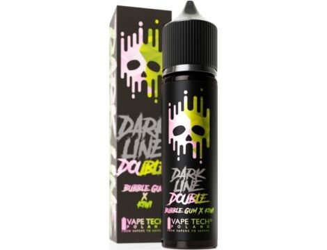 Longfill DARK LINE Double 8/60ml - Bubble Gum Kiwi